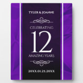 Plaque Photo 12ème anniversaire de la Mariage de soie (Devant)