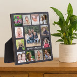 Plaque Photo 13 Collage de photos de famille Créez votre propre<br><div class="desc">Créez votre propre plaque de collage photo avec 13 de vos photos préférées sur un arrière - plan Chalkboard.Personnalisez-vous avec le nom de famille et la date établie.</div>