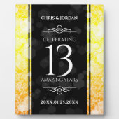 Plaque Photo 13ème anniversaire Mariage de la Citrine (Devant)