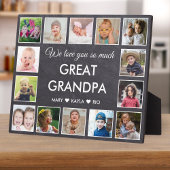 Plaque Photo 14 Photo Collage Aimez-vous Grand Papi Chalkboard