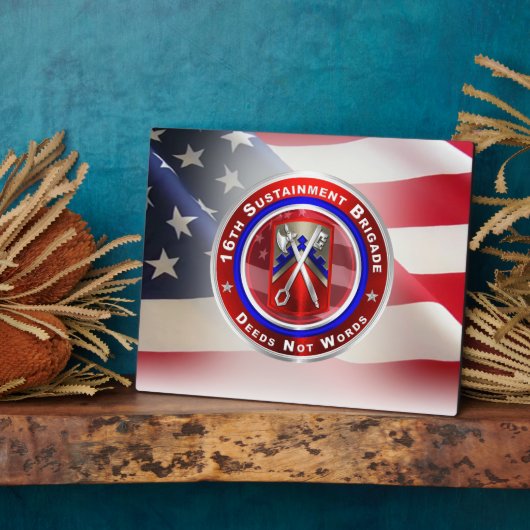 Plaque Photo 16e brigade de soutien (Côté)