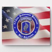 Plaque Photo 173rd Brigade aérienne Sky Soldiers (Devant)