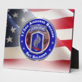 Plaque Photo 173rd Brigade aérienne Sky Soldiers (Côté)