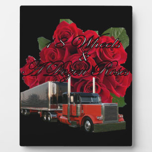 Plaque Photo 18 Roues et une douzaine de Roses