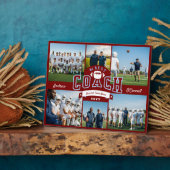 Plaque Photo #1 Best Football Coach Photo Appreciation Gift (Côté)