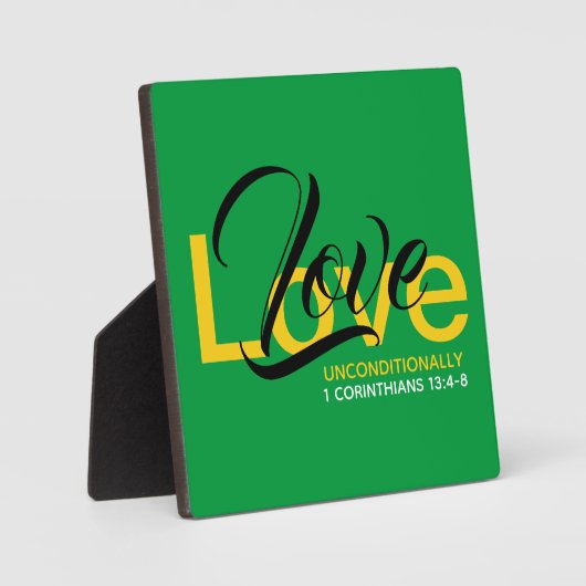 Plaque Photo 1 Corinthiens 13 | Christian LOVE (Recto)