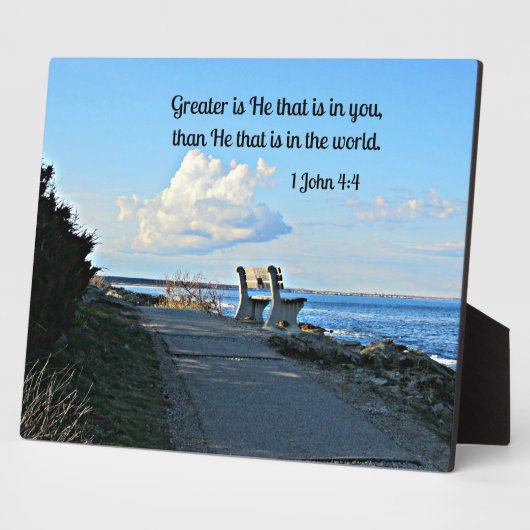 Plaque Photo 1 Jean 4:4 (Côté)