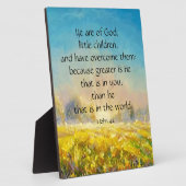 Plaque Photo 1 Jean 4:4 (Côté)