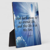 Plaque Photo 1 Jean 5:11 (Côté)