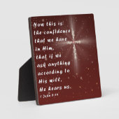 Plaque Photo 1 Jean 5:14 (Recto)