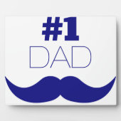 Plaque Photo #1 Papa Blue Mustache (Devant)