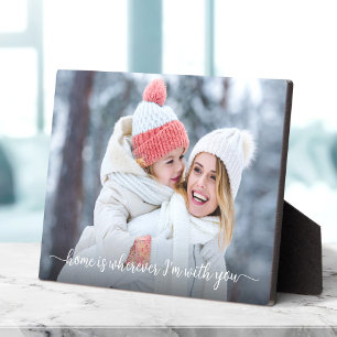 Plaque Photo 1 Photo Accueil Je suis avec vous Citer Script Kee