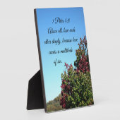 Plaque Photo 1 Pierre 4:8 Et surtout, aimez-vous profondément l (Côté)