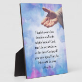 Plaque Photo 1 Pierre 5:6-7 (Côté)