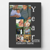 Plaque Photo 1er anniversaire mariage personnalisé 7 photo coll (Devant)