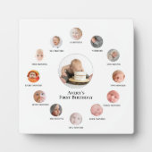 Plaque Photo 1ère année de bébé 12 mois Photo souvenirs (Devant)