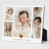 Plaque Photo 1ère Fête des Mères Collage photo Keepsaké (Côté)