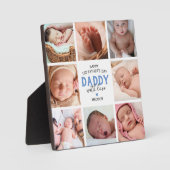 Plaque Photo 1ère Fête des pères photo Collage (Recto)