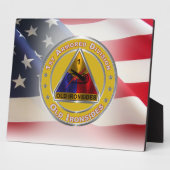 Plaque Photo 1re division blindée (Côté)