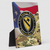 Plaque Photo 1re division de cavalerie (Côté)