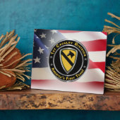 Plaque Photo 1re division de cavalerie (Côté)