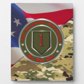 Plaque Photo 1re division d'infanterie (Devant)