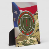 Plaque Photo 1re division d'infanterie (Côté)