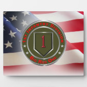 Plaque Photo 1re division d'infanterie "Big Red One" (Devant)