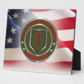 Plaque Photo 1re division d'infanterie "Big Red One" (Côté)