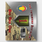 Plaque Photo 1re division d'infanterie "Big Red One" (Devant)