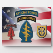 Plaque Photo 1st Special Forces Group (AIRBORNE) (Devant)