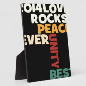 Plaque Photo 2014 Love Rocks Peace Art Imprimer (Côté)