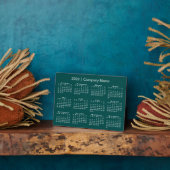 Plaque Photo 2023 Calendar Company Name Teal Desktop (Côté)
