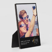 Plaque Photo 2024 Cadeaux photo total Éclipse solaire Couples (Côté)