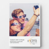 Plaque Photo 2024 Cadeaux photo total Éclipse solaire Couples (Devant)