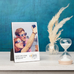 Plaque Photo 2024 Cadeaux photo total Éclipse solaire Couples