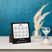 Plaque Photo 2025 Black 52 Weeks Calendar par Janz (Insitu)