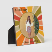 Plaque Photo 2025 Retro Stylish Fun Moderne Grad Custom (Recto)