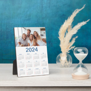Plaque Photo 20 Collage Photo 2024 Année En Coup D'Oeil Calendr