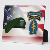 Plaque Photo 20th Special Forces Group (AIRBORNE) (Côté)