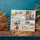 Plaque Photo 21e anniversaire Multi Photo Collage (Côté)