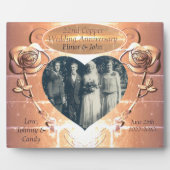 Plaque Photo 22e anniversaire de mariage cuivre   (Devant)