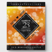 Plaque Photo 23e anniversaire de Mariage de Topaz impérial (Devant)