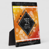 Plaque Photo 23e anniversaire de Mariage de Topaz impérial (Côté)