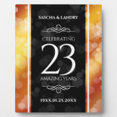 Plaque Photo 23e anniversaire de Mariage de Topaz impérial (Devant)