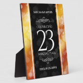 Plaque Photo 23e anniversaire de Mariage de Topaz impérial (Côté)