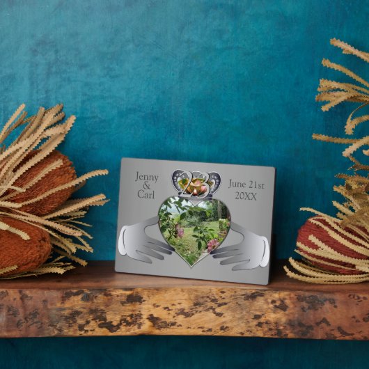 Plaque Photo 23e anniversaire du Mariage Photo Claddaugh (Côté)