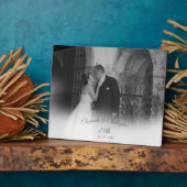 Plaque Photo 25e anniversaire de la photo du Mariage Argent (Côté)