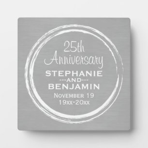 Plaque Photo 25e Anniversaire de Mariage Personnalisé