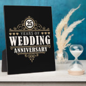 Plaque Photo 25e anniversaire du Mariage (Côté)